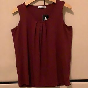 Wine/Maroon soft tank